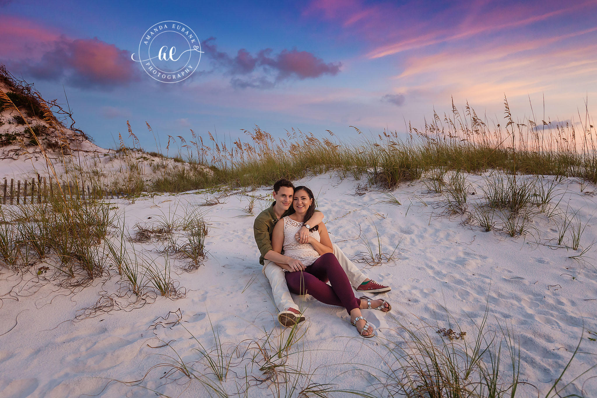 30A Beach Sunset Photographer Engagement