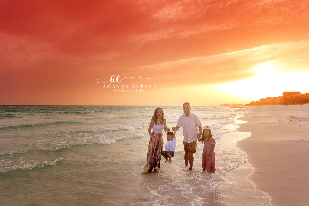 Final Dune Allen Beach portrait of the Thao Te family savoring vacation together