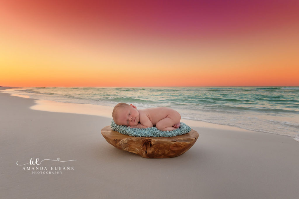 Baby Beau cover image — sweet newborn morning session at Santa Rosa Beach