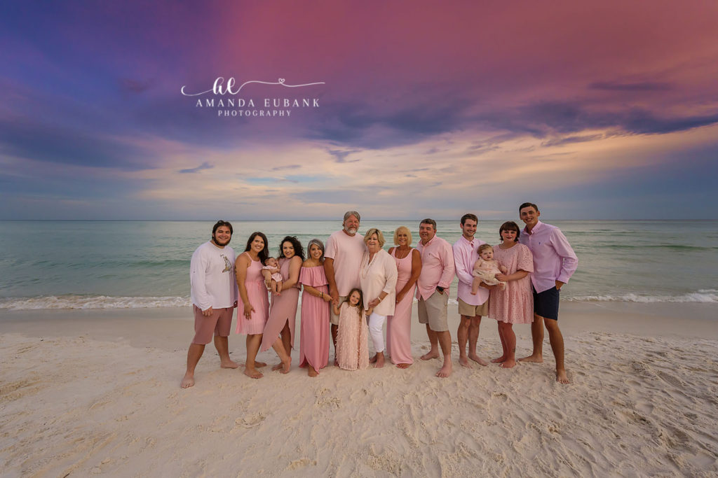 Simmons family beach portrait on 30A by Amanda Eubank