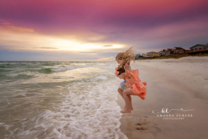DuCote sisters at the turquoise tide in a whimsical intimate close frame
