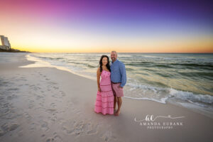 30A Senior Beach Portrait Plaid Shirt Sunset — glowing skin along Scenic Highway 30A vol1