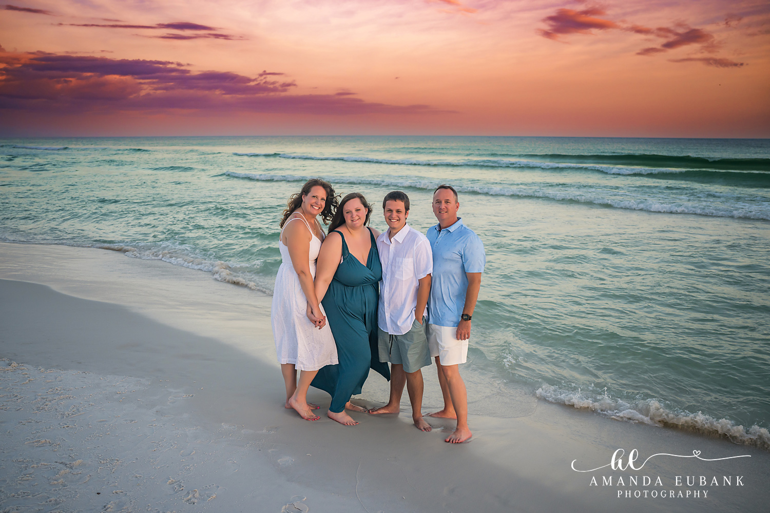 Destin Family Photographer – Arms Around Each Other Couple standing with arms around each other on the beach in Destin, Florida